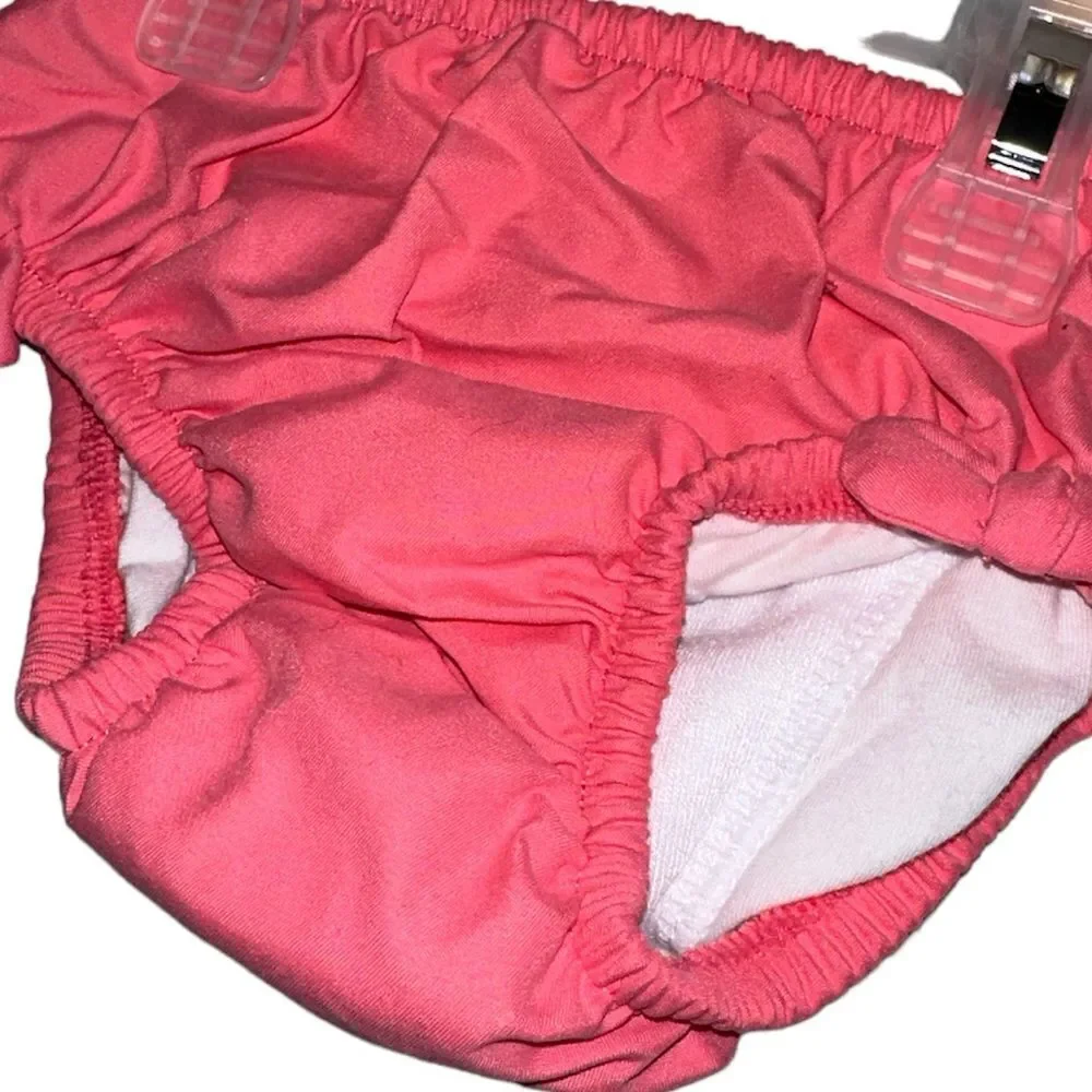 Swimsuit Bathing Suit Rashguard Swim Diaper Bottom UPG 50+ size 6-9m girls NWT